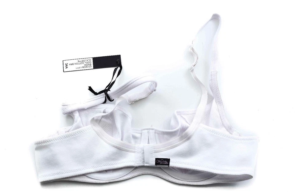 Sujetador de algodón Claudette fresco blanco como la nieve sujetador lencería sexy escote cómodo Foto 3 de 4