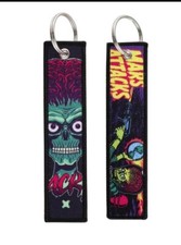 Mars Attacks Classic Movie Aliens Key Jet Tag Keychain Motorcycle