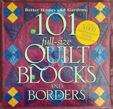 101 Full-size Quilt Blocks and Borders by Better Homes  Gardens HC 1998 
