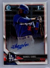 2018 Bowman #CPA-II Ibandel Isabel Chrome Prospect Autographs
