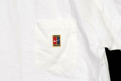 Vintage Nike T-Shirt M 90s Made in USA NIKE Logo White | eBay