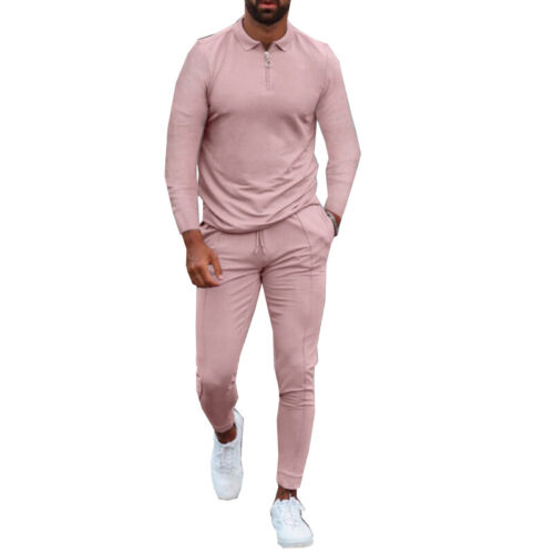 Men's Tracksuits 2 Pcs Outfit Casual Short Sleeve Sweat Suit Running Exercise ṑ - Picture 6 of 20