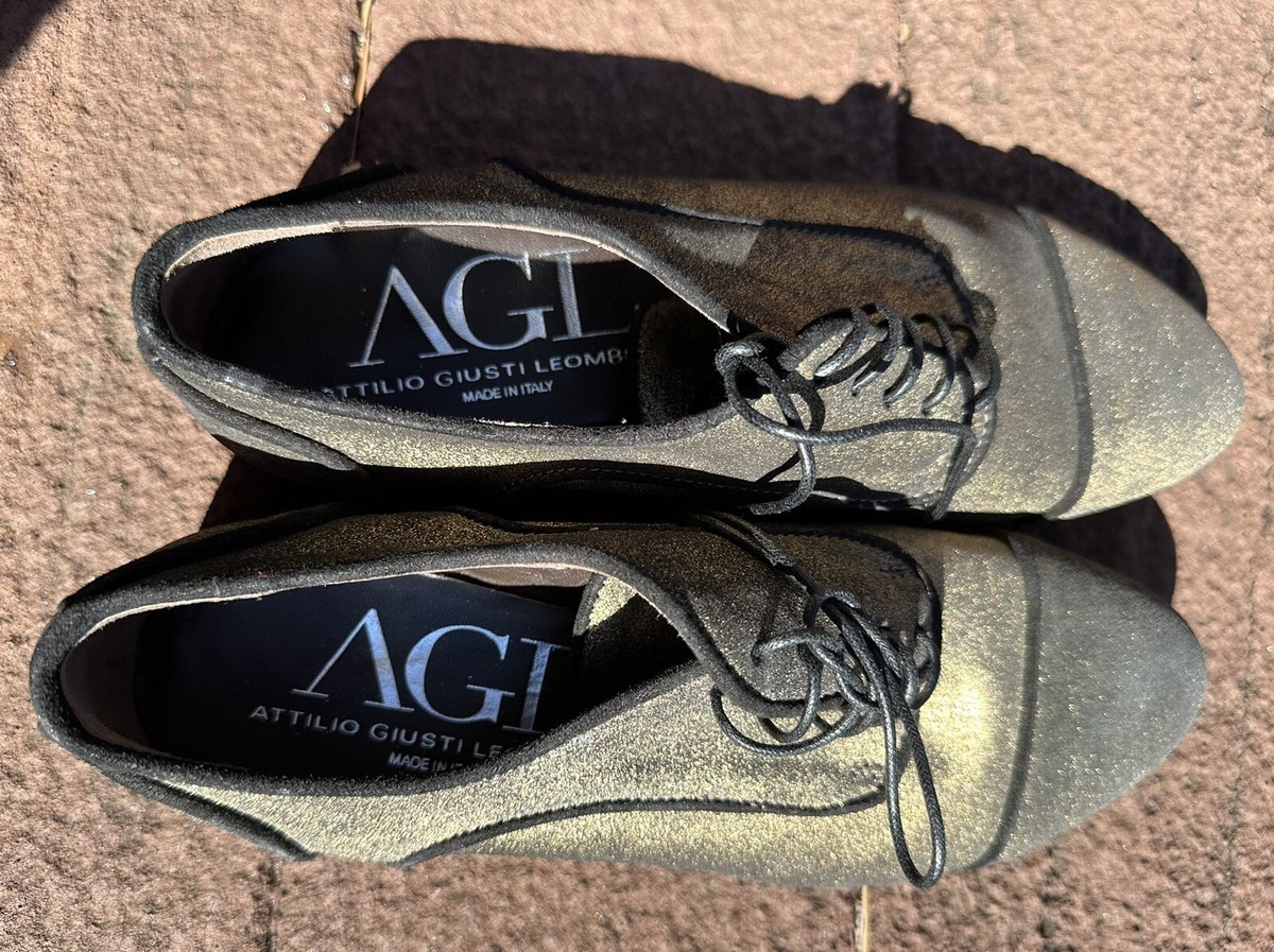 Attilio Guistile Shoes Mens 36.5 AGL SIZE 36.5/6.5 US ATTILIO GIUSTI LEOMBRUNI BLACK LEATHER  main image 2