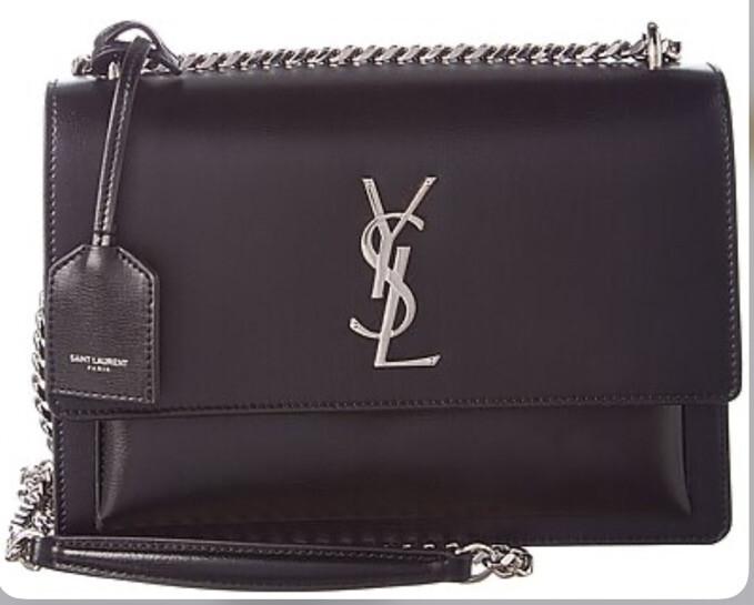 Autentica borsa in pelle media nuova con etichette YSL Saint Laurent Sunset