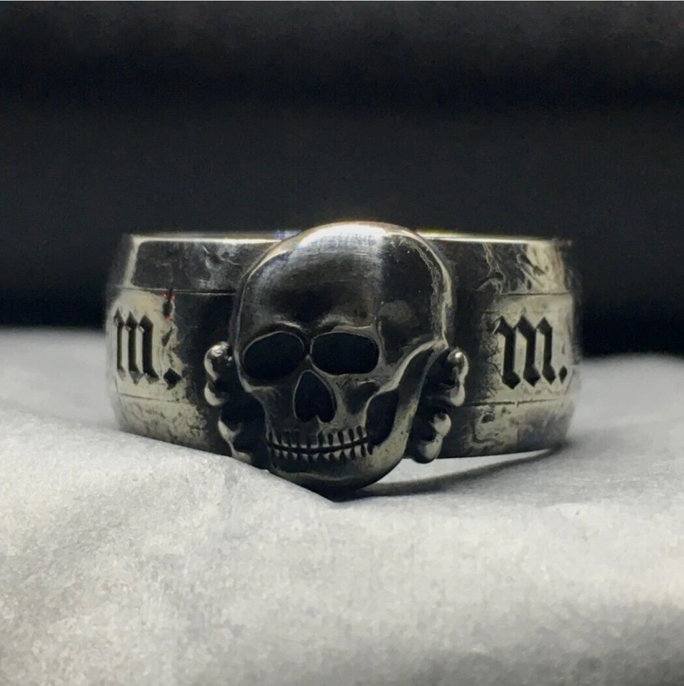  Totenkopf Silber 925 Memento Mori Biker Ring 17; 19; 20 mm Calivario
