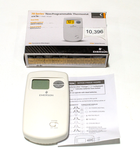 Thermostats For Home Emerson Thermostat, Single Stage, Non