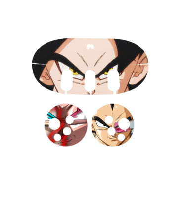 Aufkleber Augen für Meta Quest 3 VR Brille Goku Sticker 