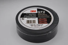 3M™ Premium Matte Cloth (Gaffers) Tape GT2 Black, 1.88" IN x 54.6' YD