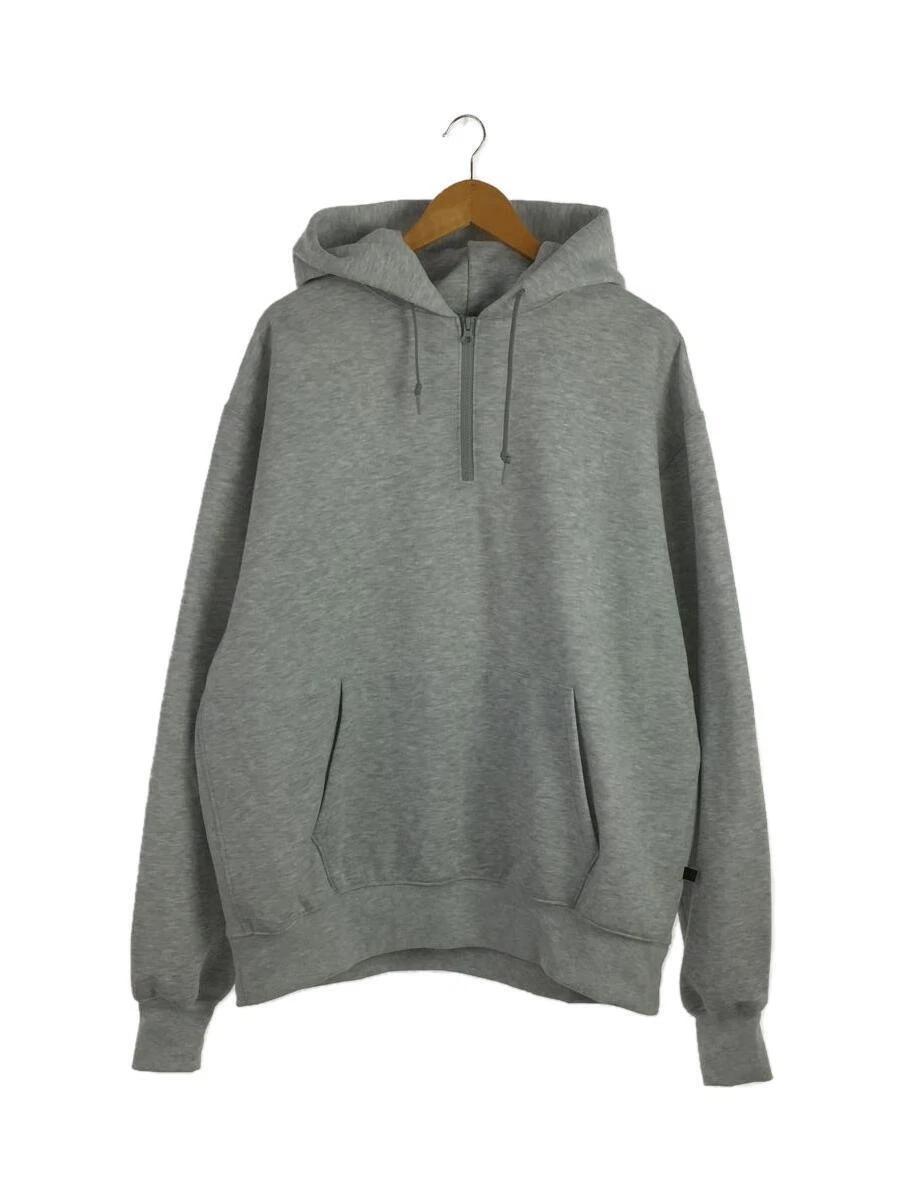 DAIWA PIER39/TECH HALF ZIP SWEAT SHIRTS/US L/Cotton/GRY/BE-51022W