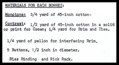 Bonnet Hats Sewing Pattern Mail Order DESIGN 2370 Chemo Alopecia Mother Daughter - Picture 2 of 2