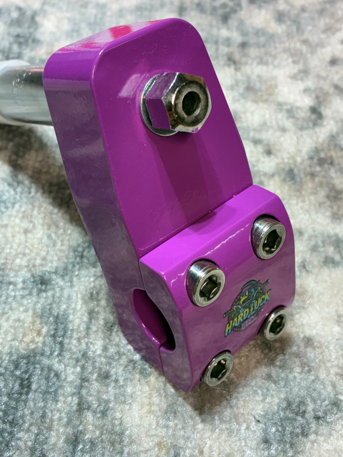 Hard Luck Bmx Hollow Bolt Freestyle Quill Stem 21.1mm/22.2mm Plum Purple