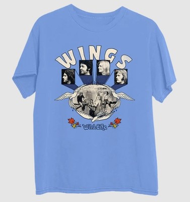 Paul McCartney Wings Wild Life Logo Graphic T-Shirt Size S-5XL DTG Reprint