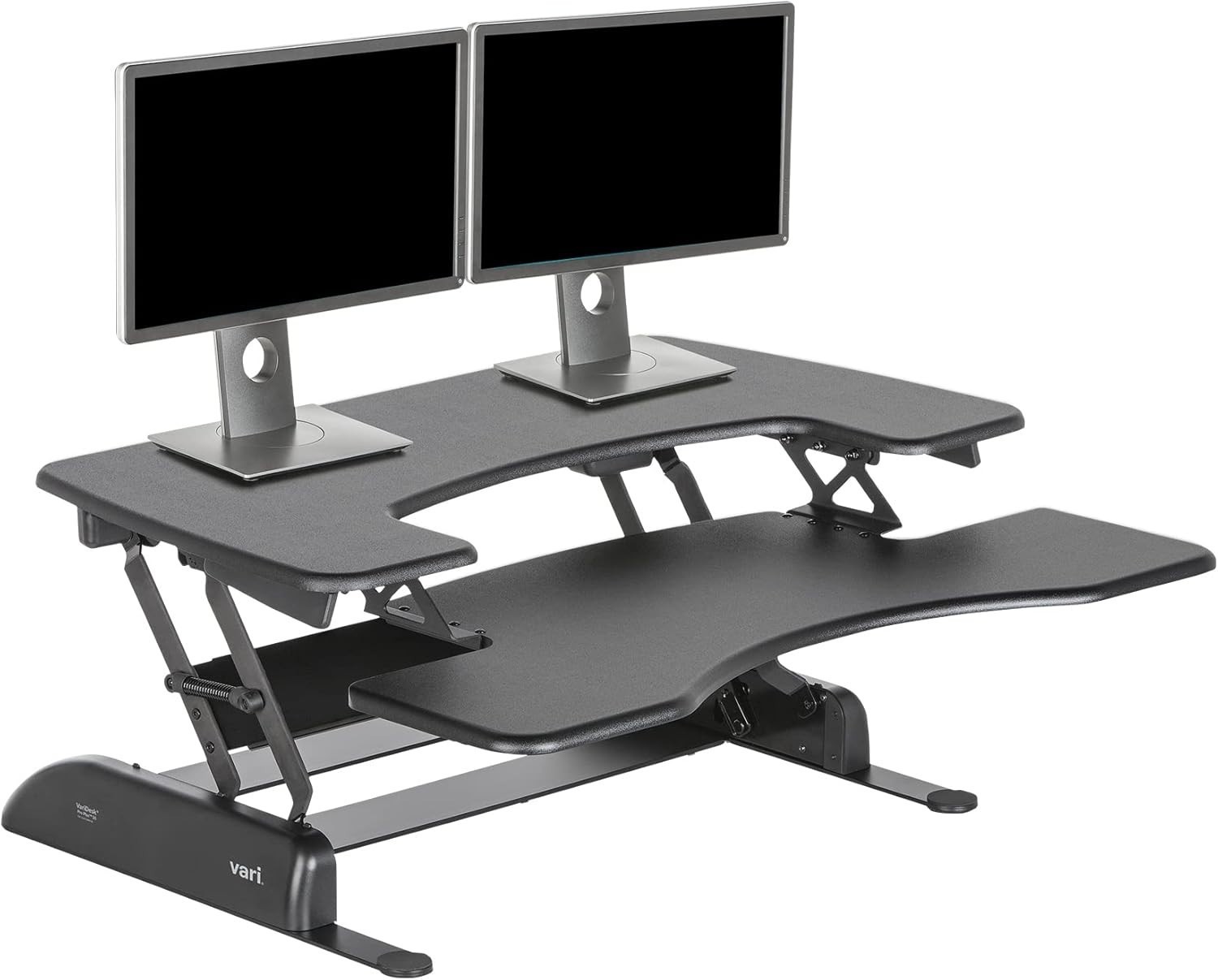 VariDesk Pro Plus 36, Dual Monitor Standing Desk Converter, Black