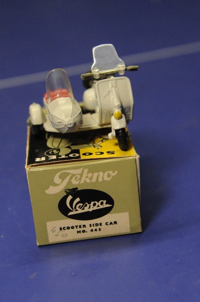 TEKNO 443 VESPA SCOOTER & SIDECAR neuf en boîte d'origine - Photo 2/4