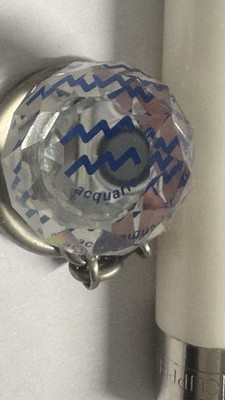 SWAROVSKI Crystal Glass Ball  Keyring Key - Schlüsselanhänger *acquario*