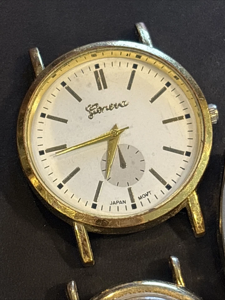 Lote de 10 cabezales de reloj algunos vintage para piezas reparación restauración tal cual** Foto 3 de 4