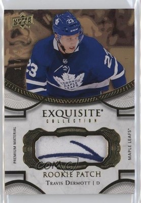 2018 Upper Deck Black Diamond Gold Spectrum 17/25 Travis Dermott Patch RC 04y9