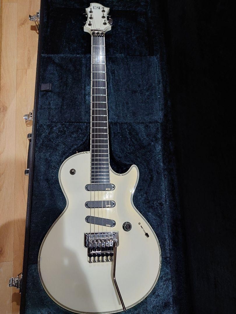 Image of Electric Guitar ESP Sugizo S-1 Eclipse Pearl White Color S/N K1131206