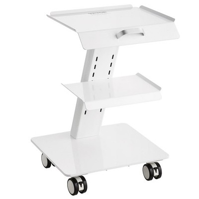 Multipurpose 3-Shelf 220lb Rated Mobile Cart for Lab or Beauty Use