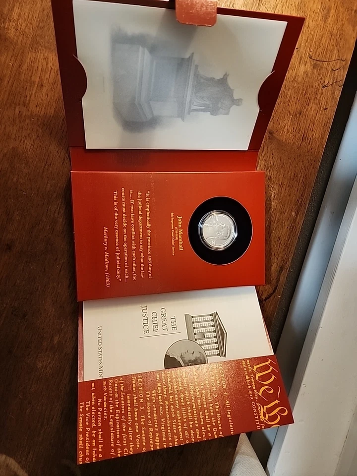 United States Mint The Chief Justice John Marshall Coin and Chronicle Set W/ COA - Image 2 of 4