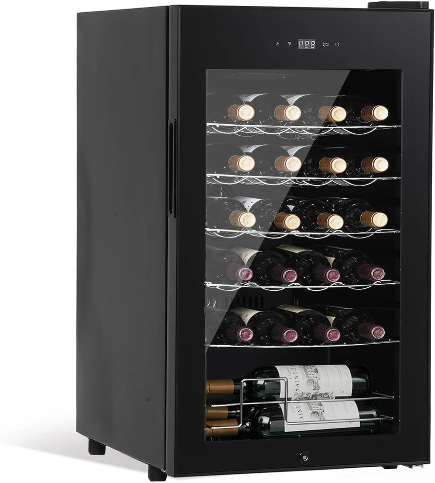 Refrigerador de vino refrigerador debajo del mostrador panel táctil inteligente externo y luz LED Foto 2 de 4