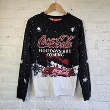 Christmas Jumper Coca Cola Holidays Are Coming Extra Large XS Long Sleeved