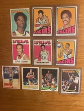 Indiana Pacers Vintage ABA Lot (10) w/ Rookies Brown Keller Daniels McGinnis EX