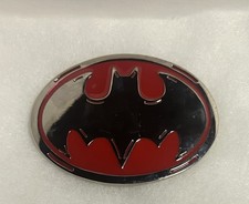 Batman Red/Silver Logo DC Comics Belt Buckle Limited Edition New