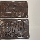1935 Wyoming License Plates 2 Vintage patina 1930’s  — photo 8