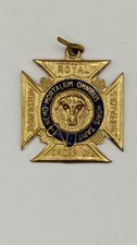 Antique Royal Antediluvian Order of Buffaloes RAOB 3rd Degree Gilt Enamel Medal