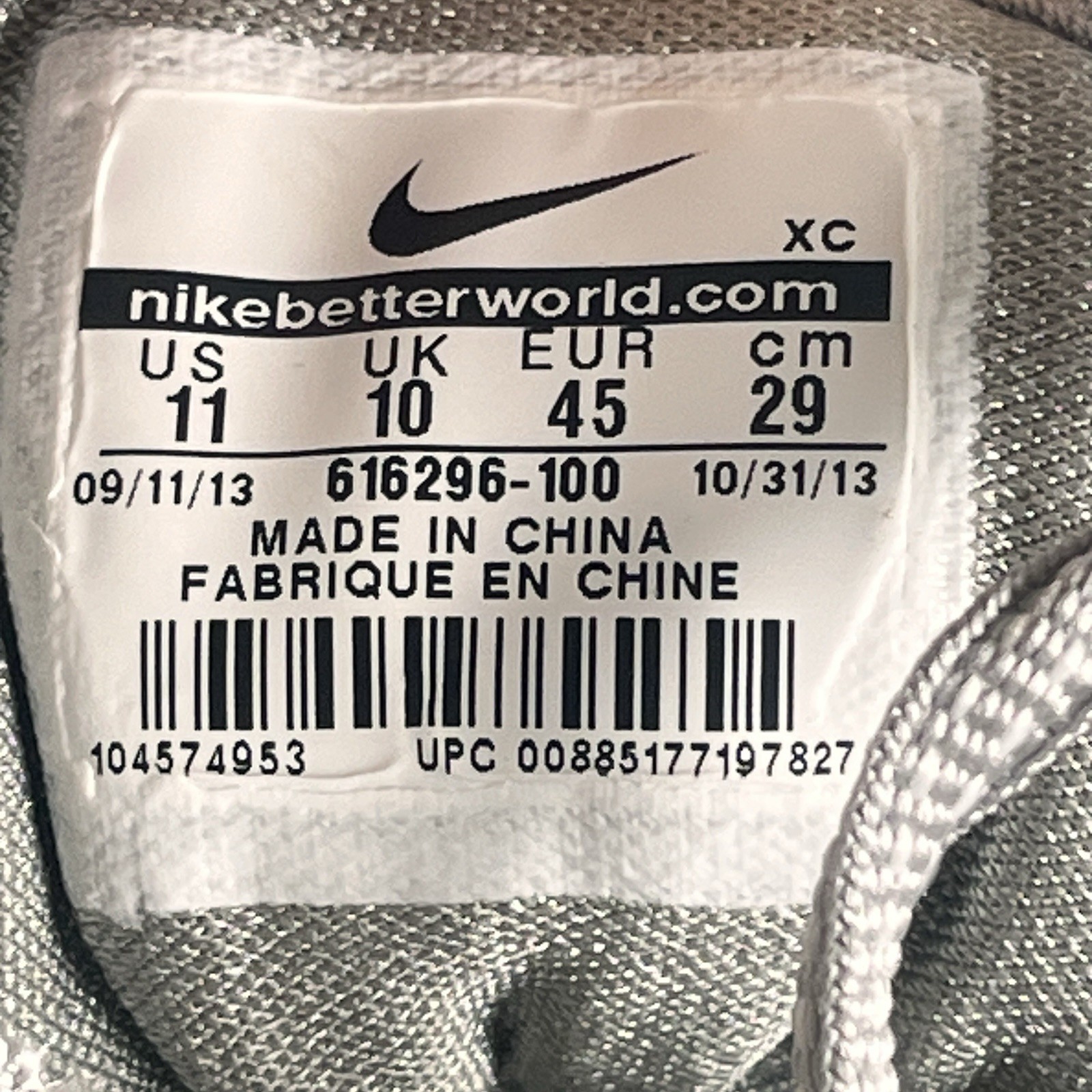 Nike Huarache 4 Lacrosse Shoes Mens Sz 11 White Sports Cleats 616296-100 thumbnail 15