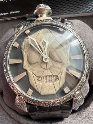 GaGa MILANO Limited Skull Design Hand-Carved Watch | eBay