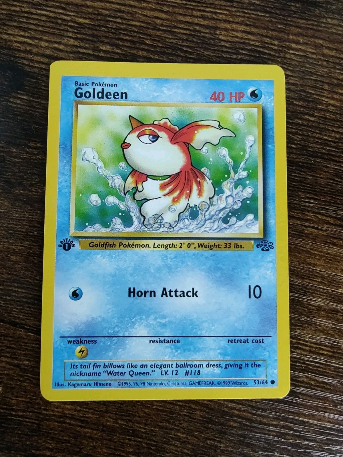 Pokemon Jungle 1st Edition Goldeen 53/64 Non Holo NM-MINT