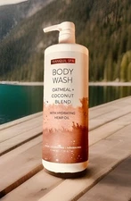 Home & Body Co. ~ Oatmeal & Coconut Body Wash with Hemp Oil 32 fl oz 