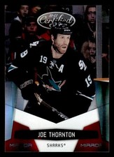 Joe Thornton 2010-11 Panini Certified Mirror Red #/250 #121 San Jose Sharks ESE