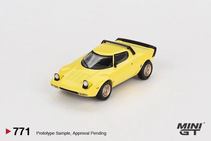 Lancia Stratos HF Stradale Giallo Fly LHD 1:64 Scale Mini GT 00771L