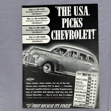 1941 Chevrolet Special Deluxe Coupe Vintage Magazine Print Ad Classic Chevy Car