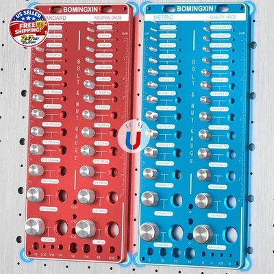 Upgrade Thread Checker, 78 Nut and Bolt Thread Checker with Magnetic Base, 28 St