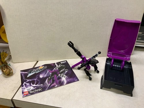 Lego 8507 Technic Throwbots Electro, 100% Complete w/ Book, Case, Discs