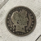1892 Barber Half Dollar Silver Coin – Original Circulated – Early Date