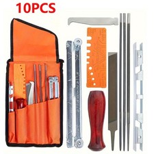 10X Chainsaw Sharpening File Filing Kit Chain Sharpening Saw Files Tool Set