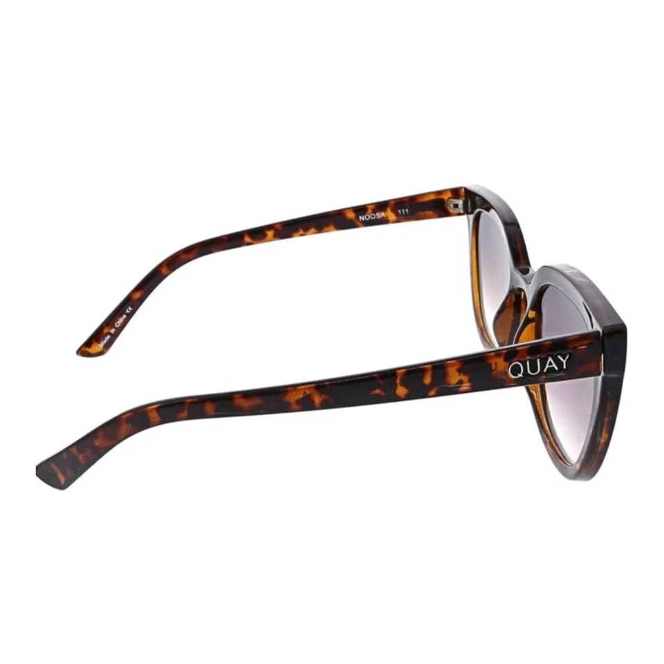 RARE Quay Australia Noosa Cat Eye Tortoise Shell Sunglasses Black Gradient Ombre - Image 3 of 4