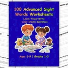 100 Advanced Sight Words Worksheets for Kids Ages 6–9 | Printable