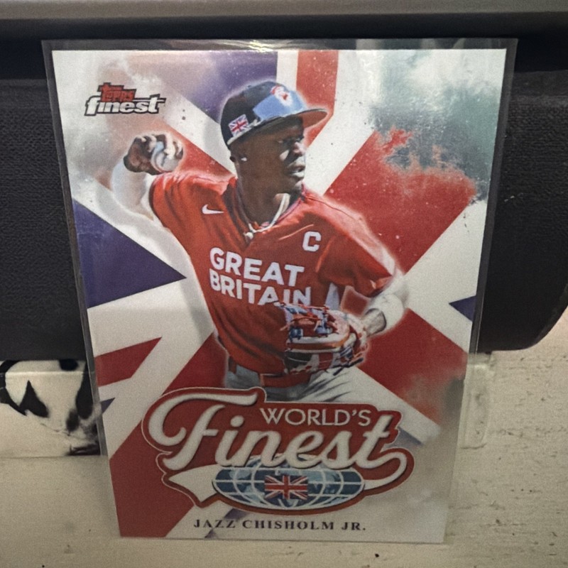 2026 Topps Finest Jazz Chisholm Jr. #WF-32  World's Finest Team Great Britain