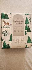 Threshold Performance Sheet Set Full Size 100 Cotton, 4pc