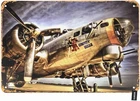 Transport Aircraft Tin Metal Sign Vintage for Men Women Wall Art 8x12