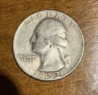 1952 Washington Silver Quarter 90% Silver