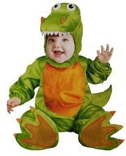 Infant 6 to 12 Months Baby T-Rex Dinosaur Complete 4-Piece Halloween Costume