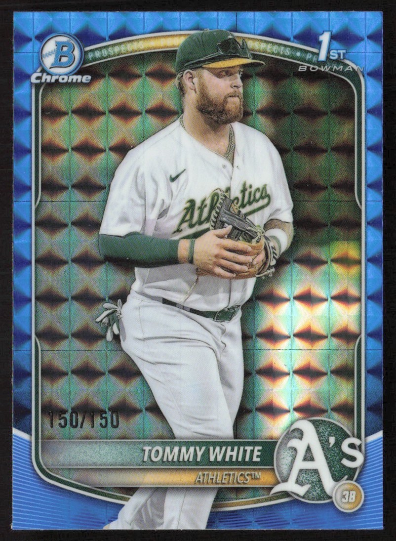 2025 Bowman Chrome Blue Geometric Refractor 150/150 Tommy White #BCP-251 GS1