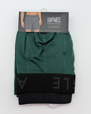 American Eagle Men's 8" Active Flex Boxer Brief Pockets Size Large 35-38 Green